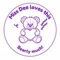 Personalised Teacher Stamp | Miss Loves This Beary Much! 🐻🤎
