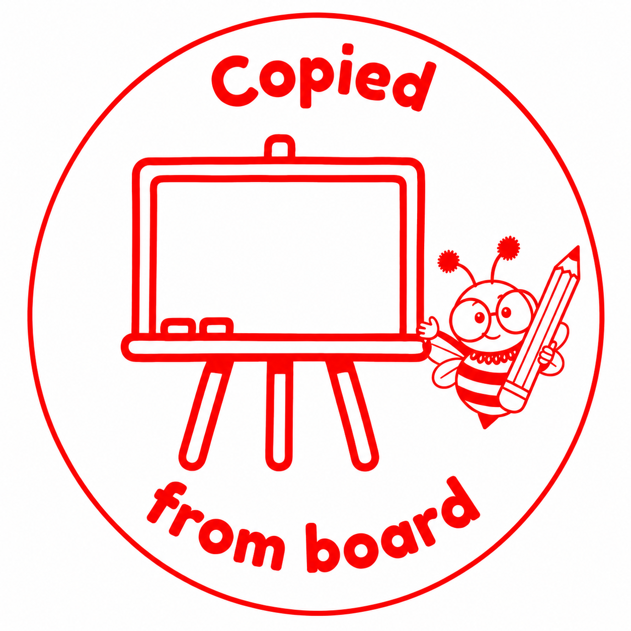 Copied From Board Teacher Stamp ✏️