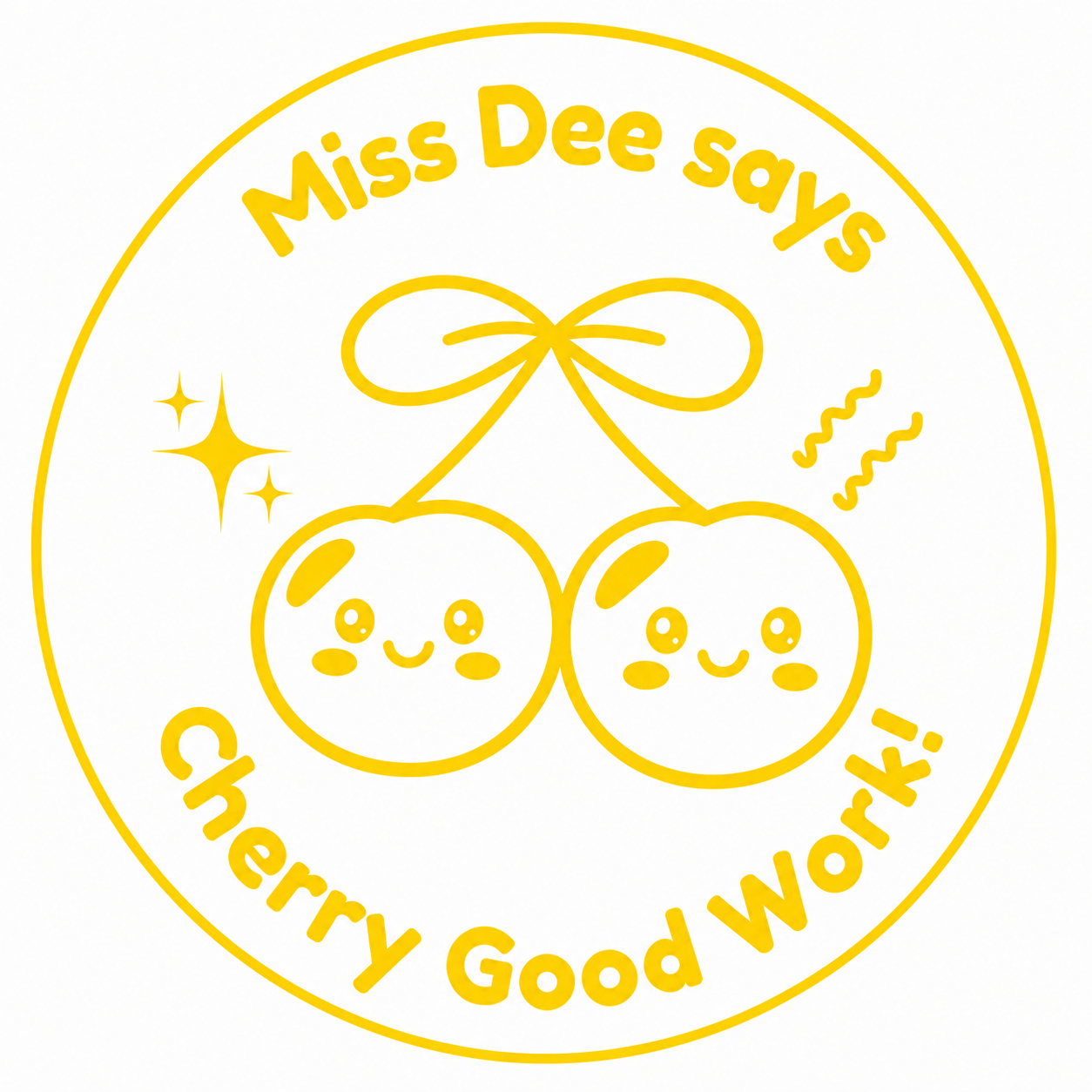 Personalised Teacher Stamp | Cherry Good Work