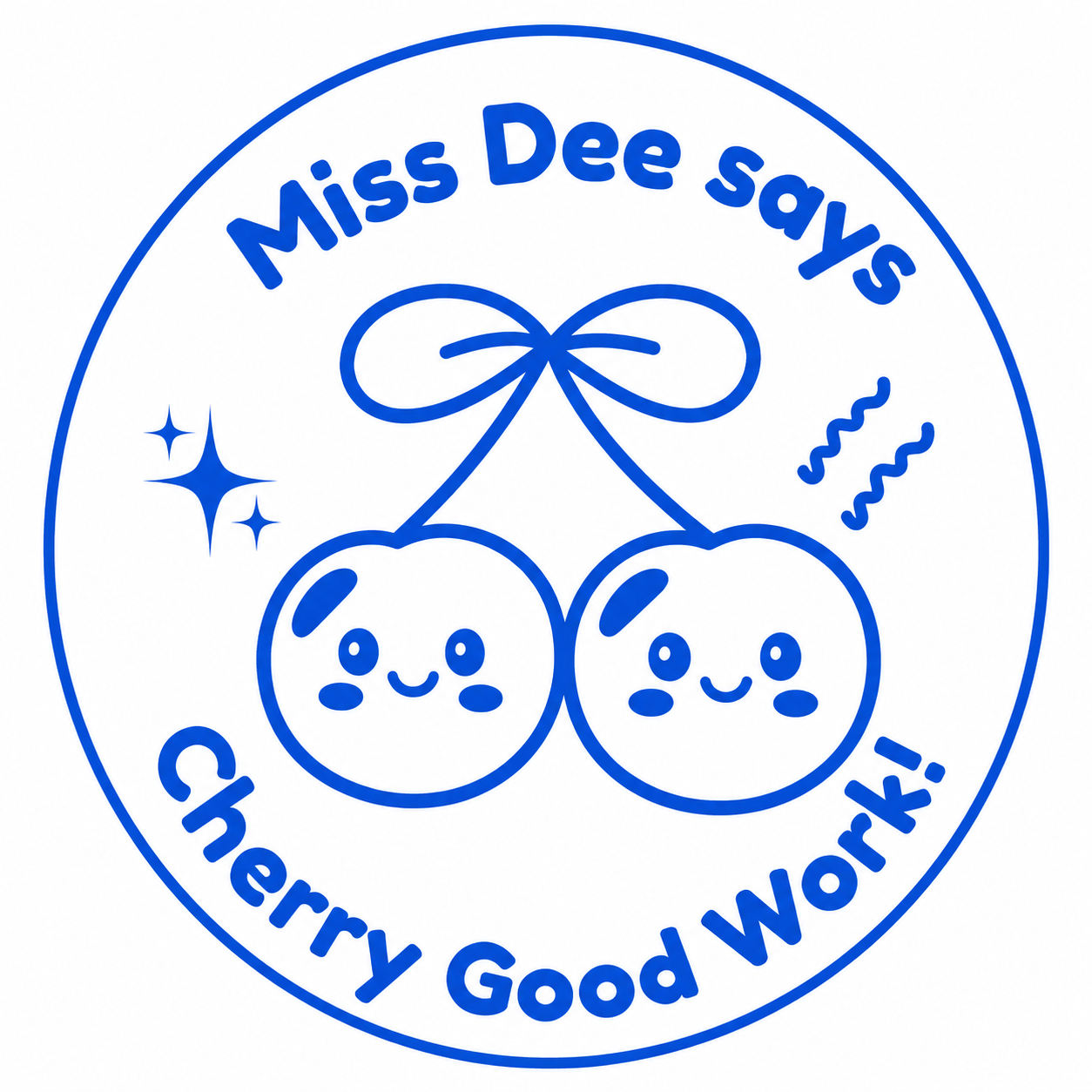 Personalised Teacher Stamp | Cherry Good Work