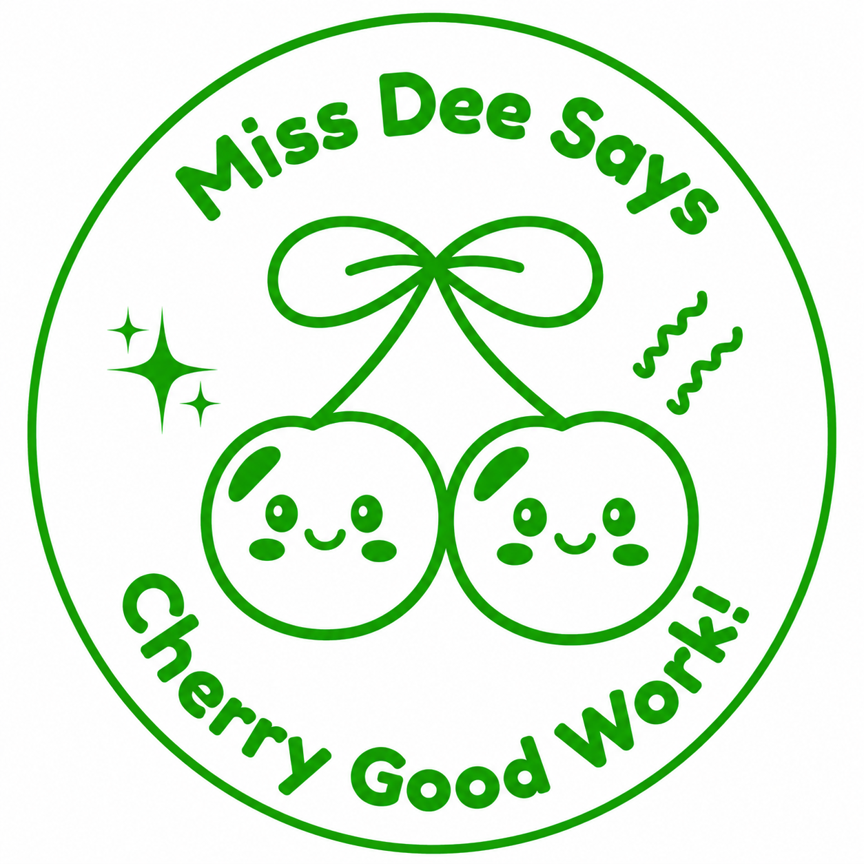 Personalised Teacher Stamp | Cherry Good Work