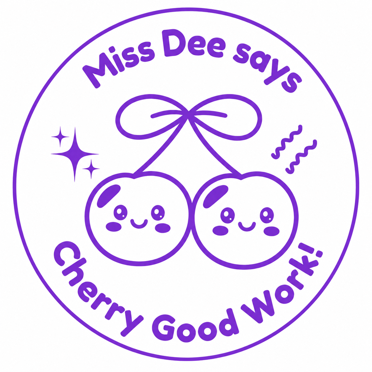 Personalised Teacher Stamp | Cherry Good Work