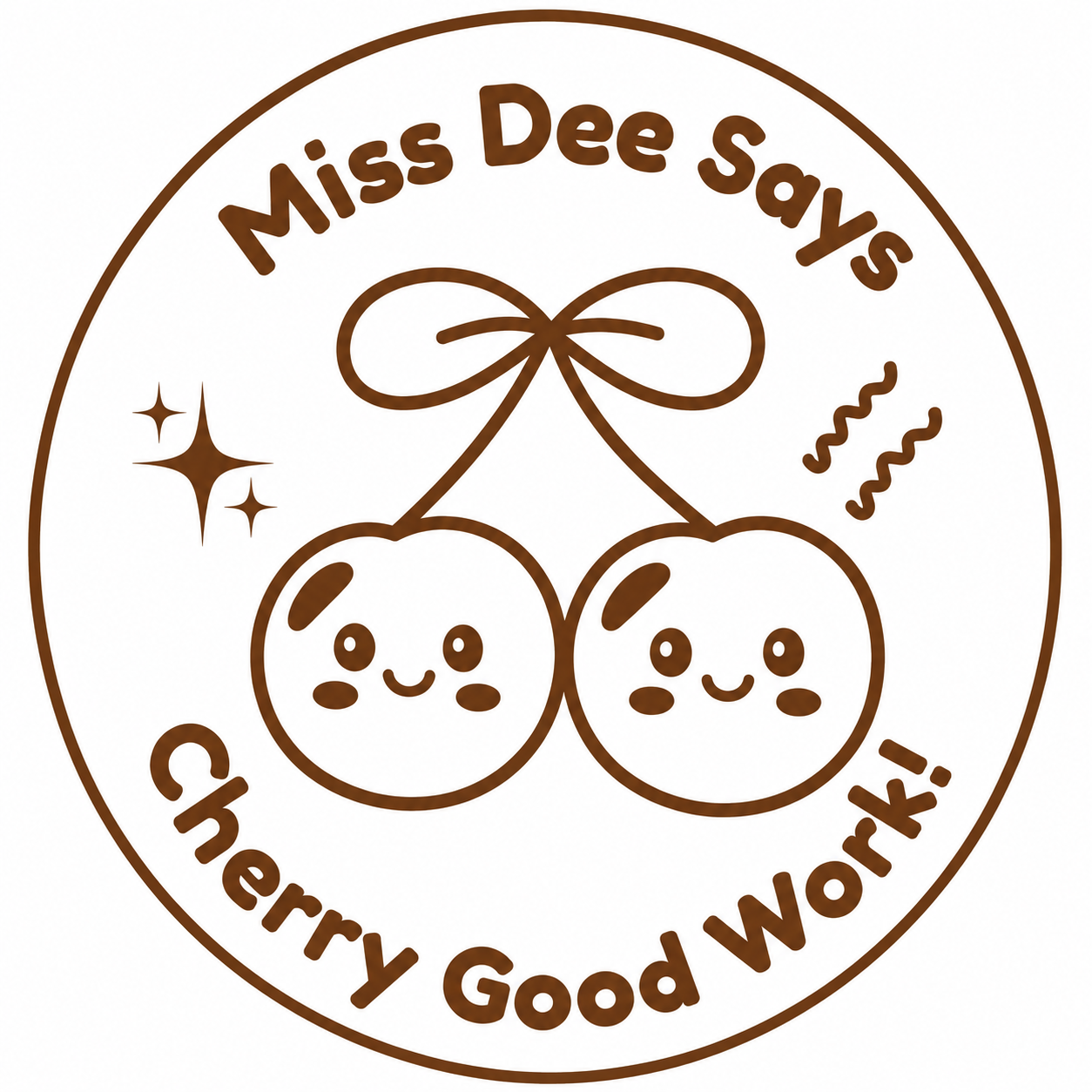 Personalised Teacher Stamp | Cherry Good Work