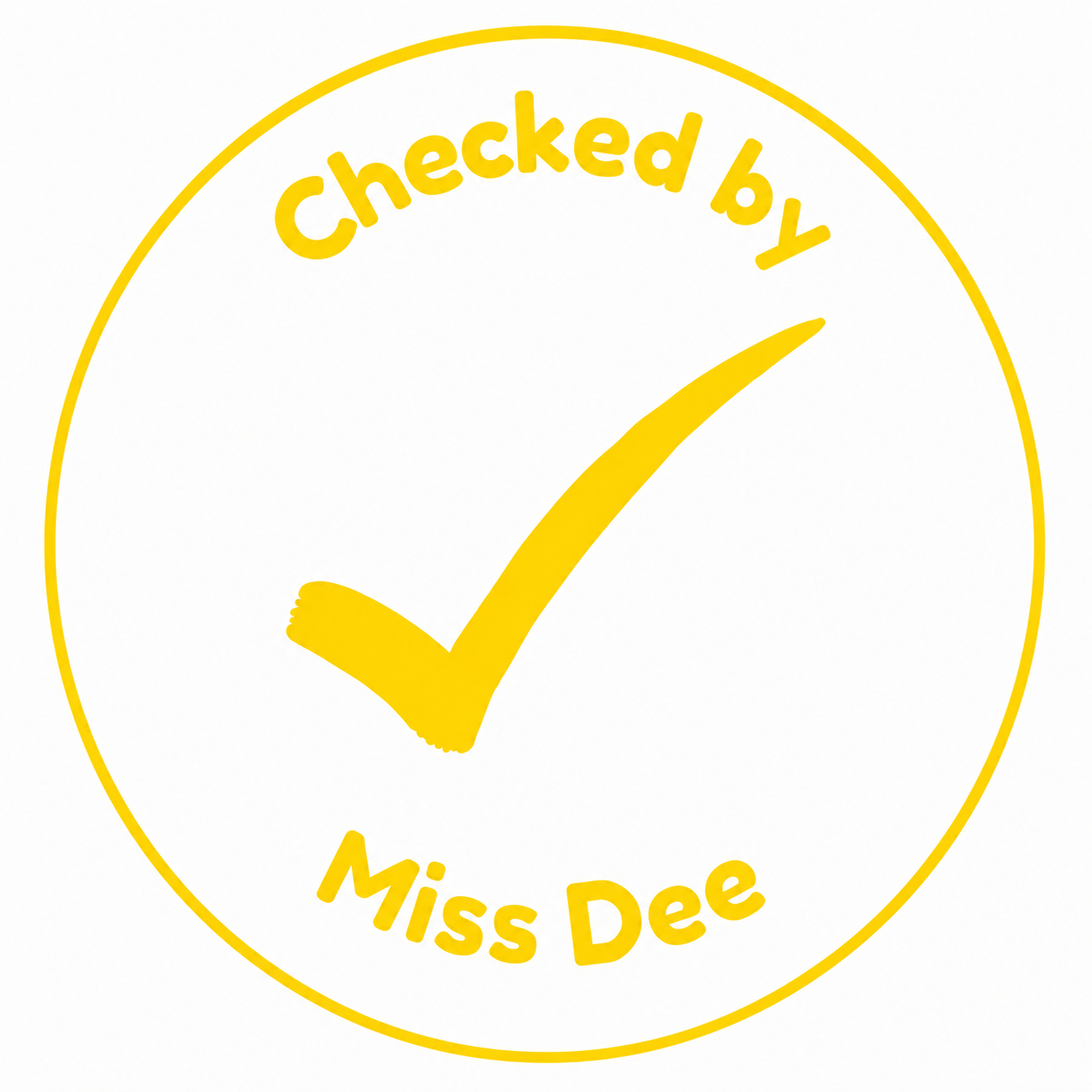Personalised Teacher Stamp | Checked By Teacher ✔️