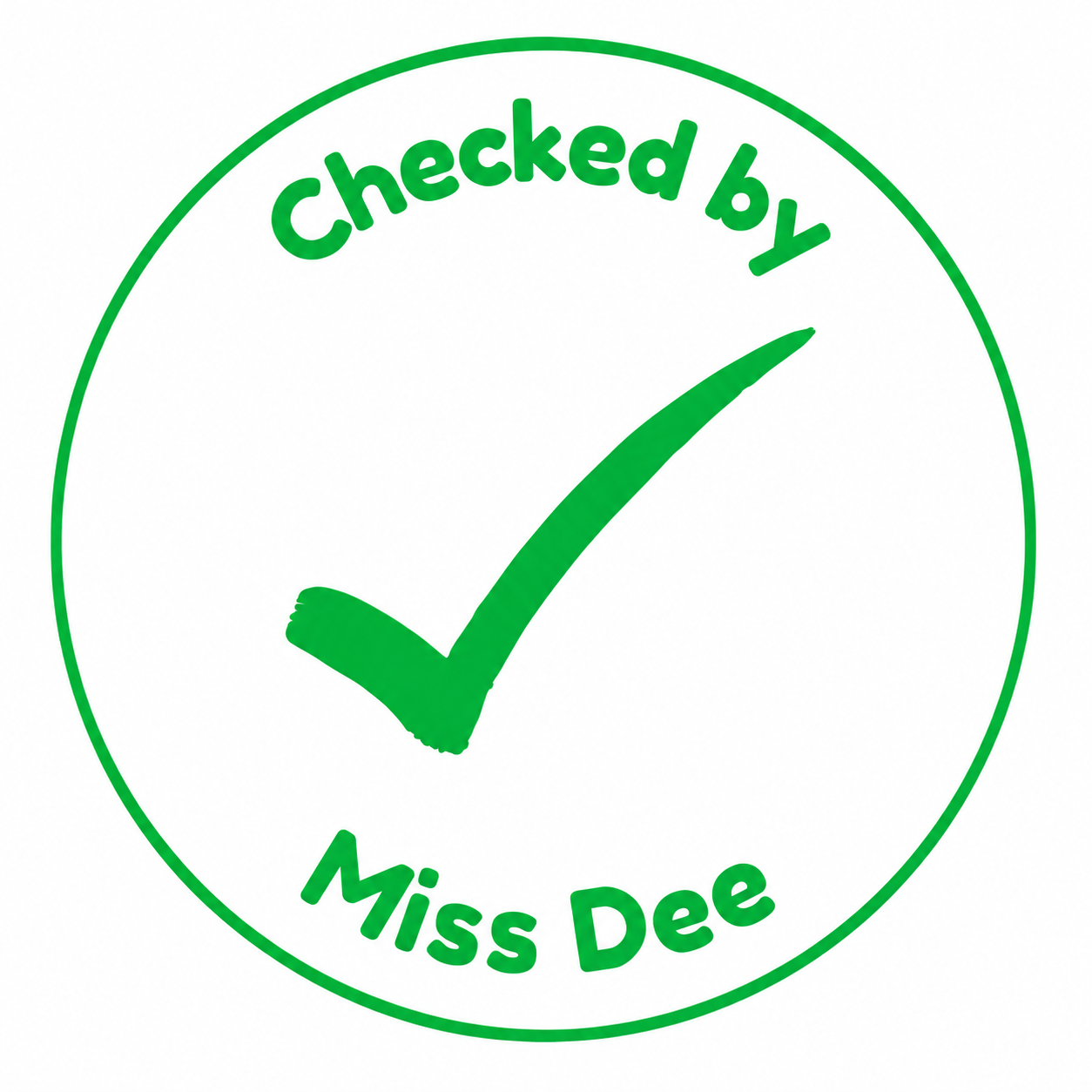 Personalised Teacher Stamp | Checked By Teacher ✔️
