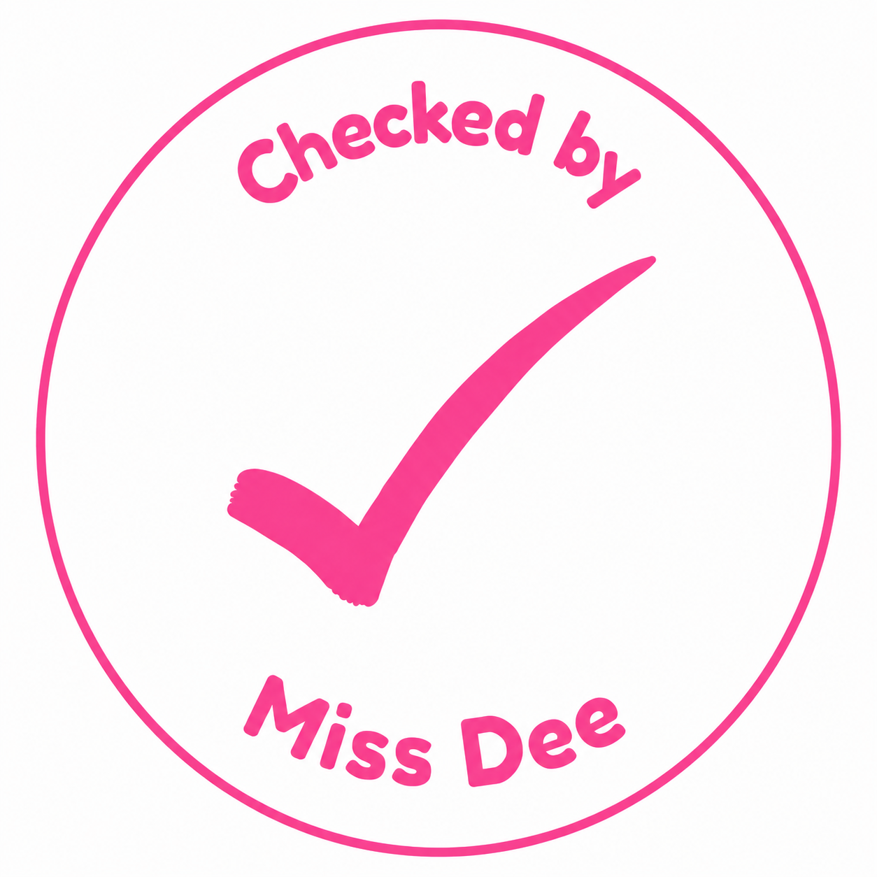 Personalised Teacher Stamp | Checked By Teacher ✔️
