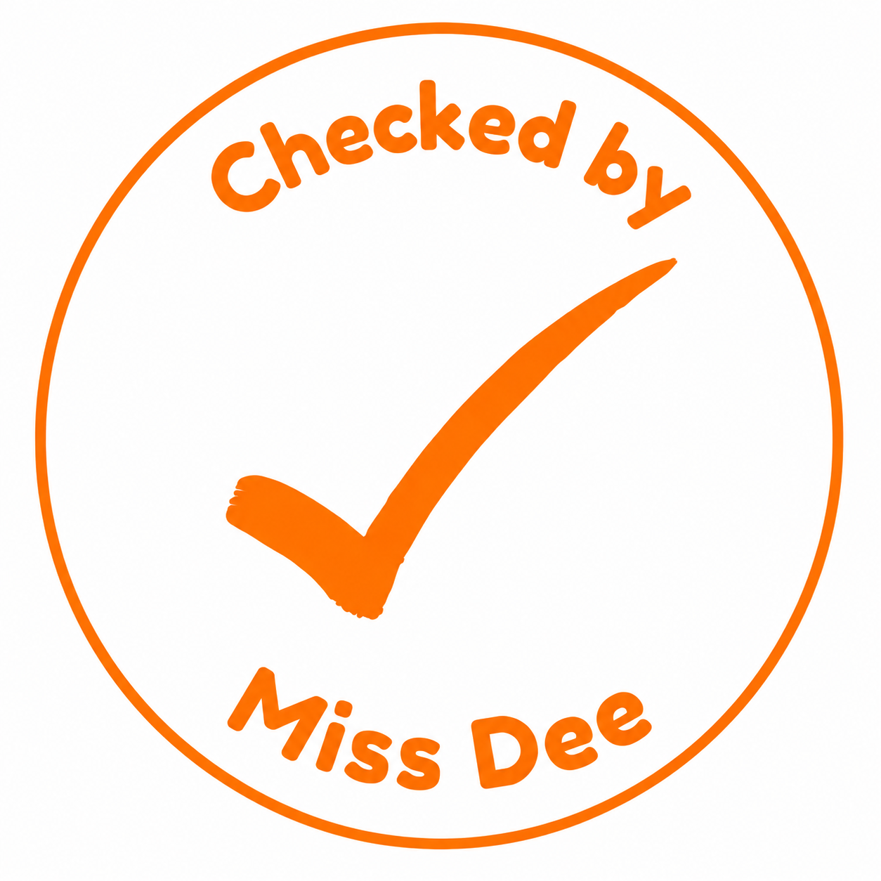Personalised Teacher Stamp | Checked By Teacher ✔️