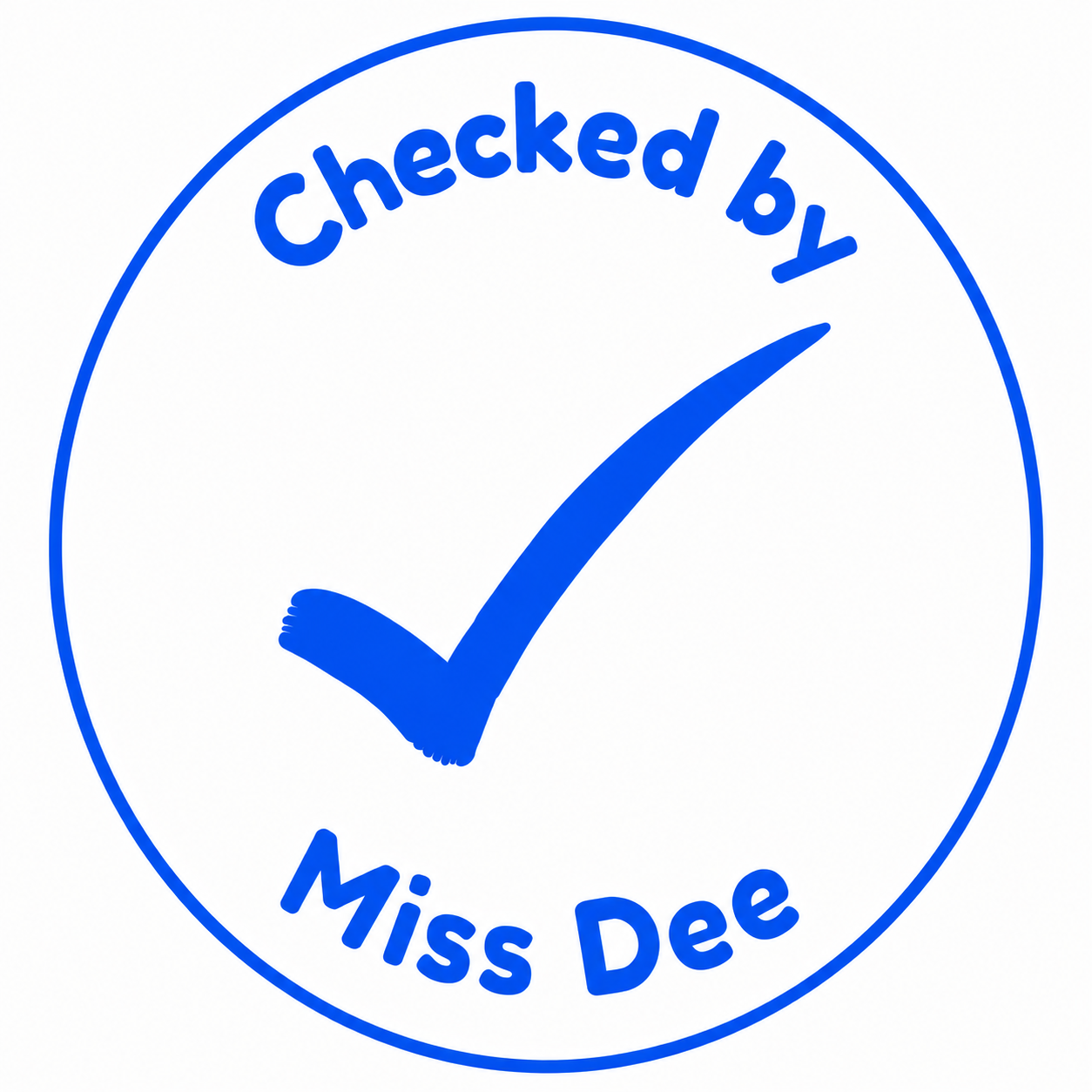 Personalised Teacher Stamp | Checked By Teacher ✔️