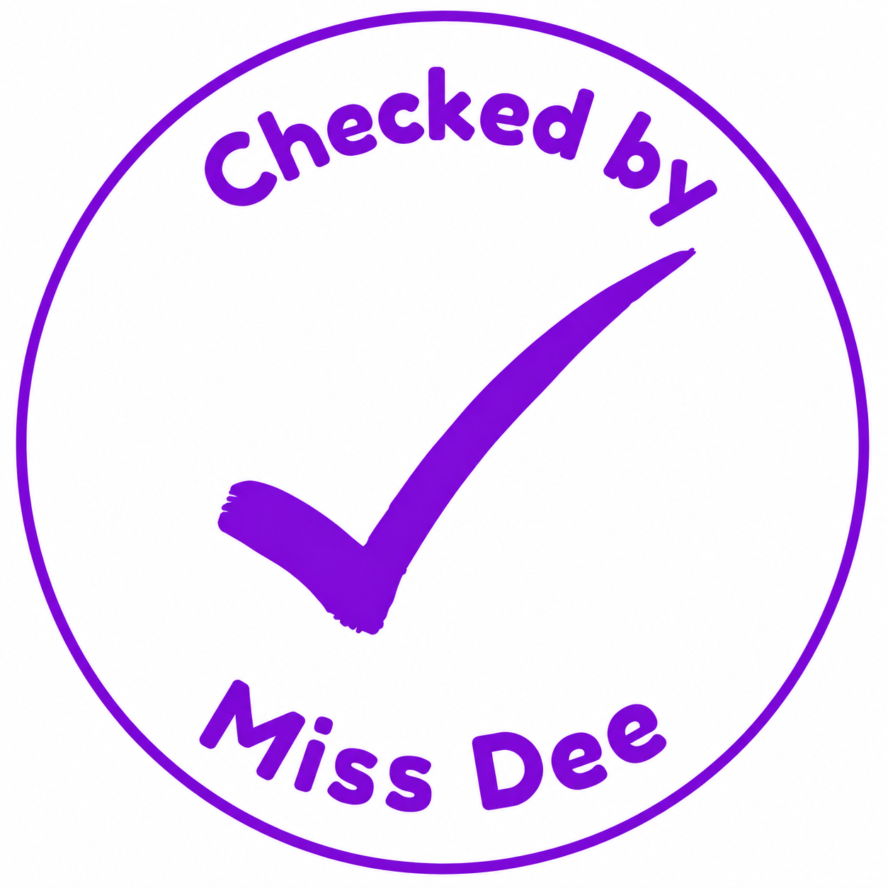 Personalised Teacher Stamp | Checked By Teacher ✔️