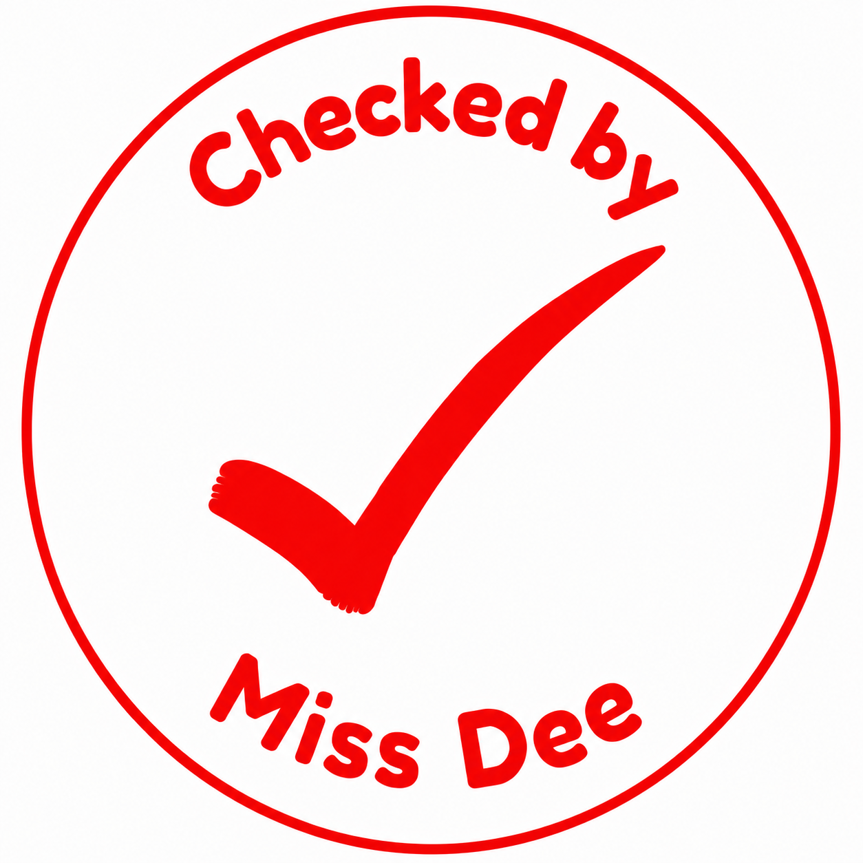 Personalised Teacher Stamp | Checked By Teacher ✔️