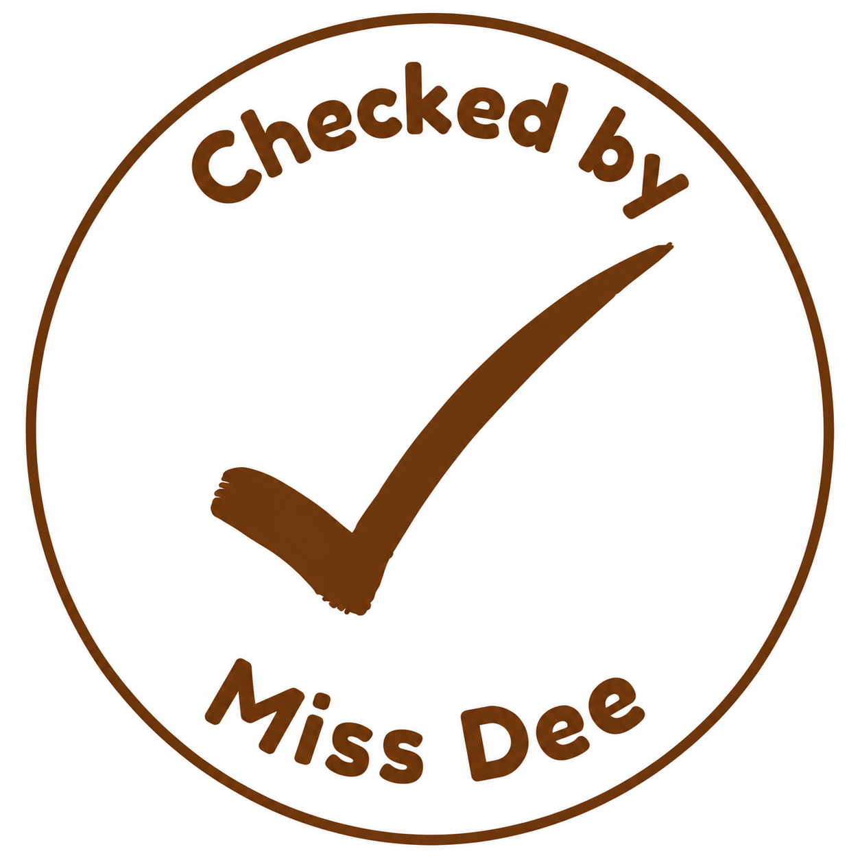 Personalised Teacher Stamp | Checked By Teacher ✔️