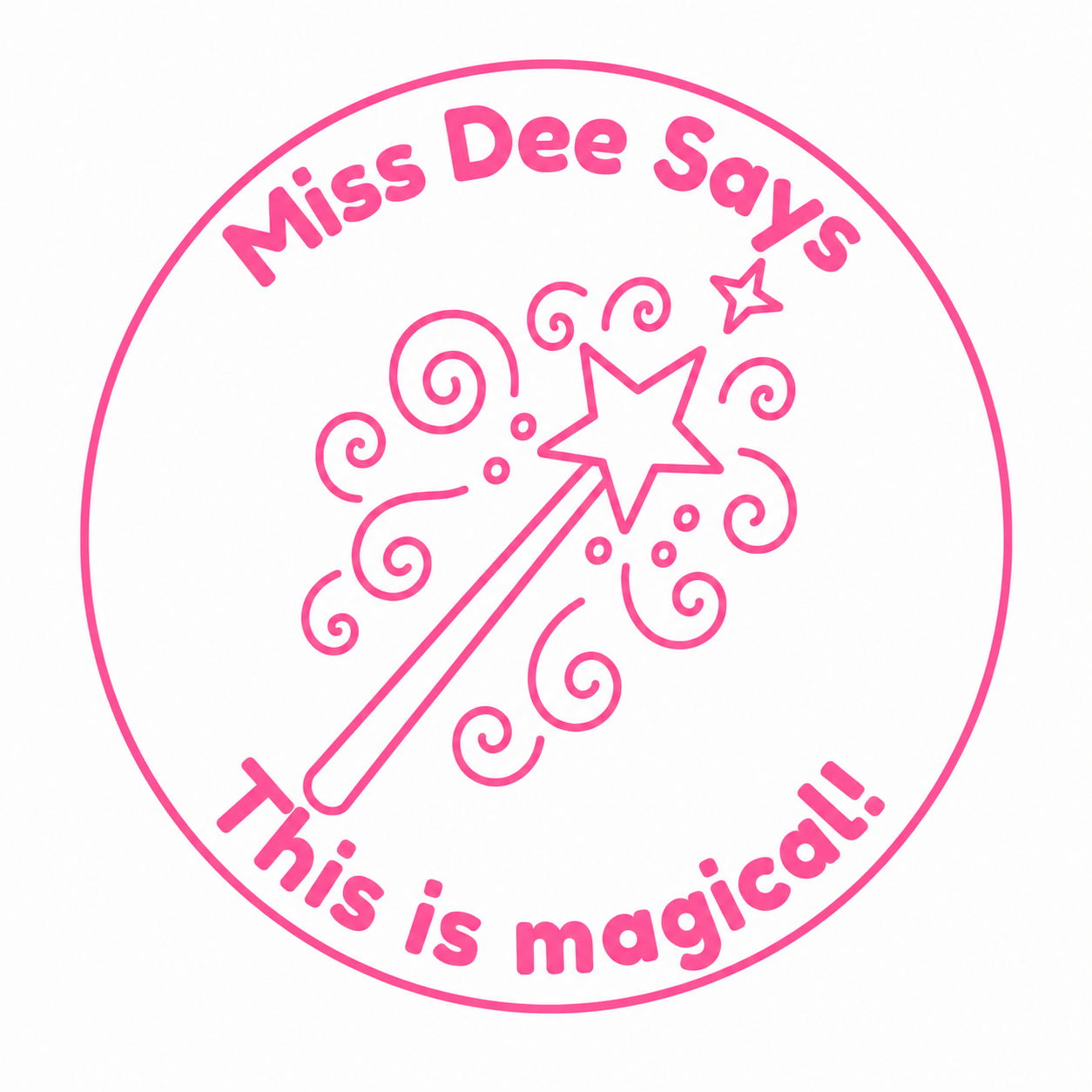 Personalised Teacher Stamp | Miss Dee Says... This is Magical!
