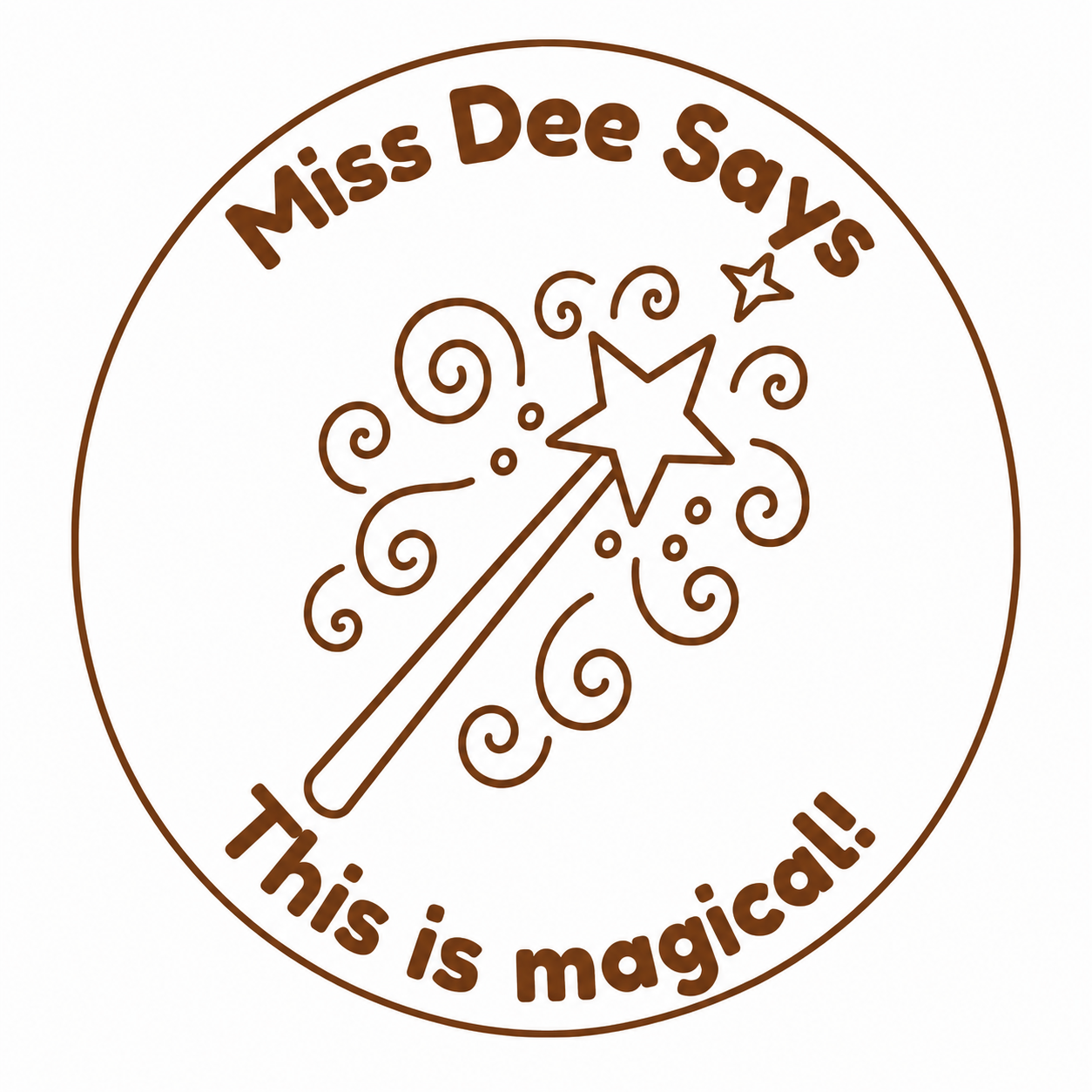 Personalised Teacher Stamp | Miss Dee Says... This is Magical!