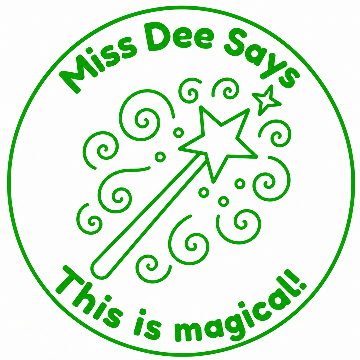 Personalised Teacher Stamp | Miss Dee Says... This is Magical!