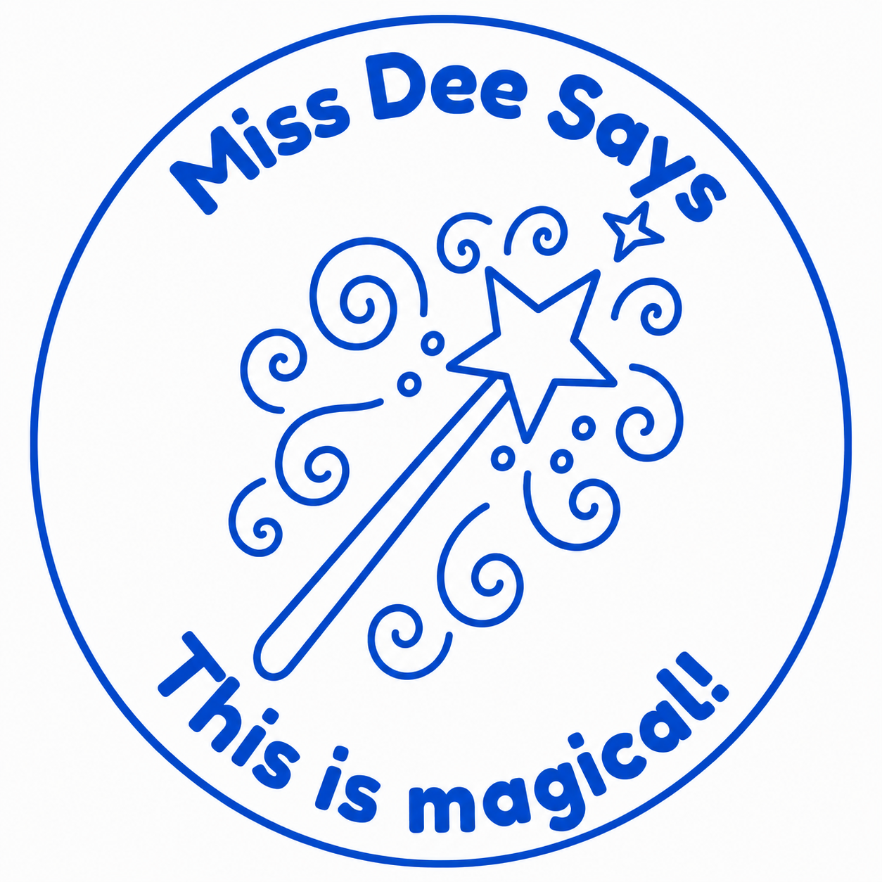 Personalised Teacher Stamp | Miss Dee Says... This is Magical!