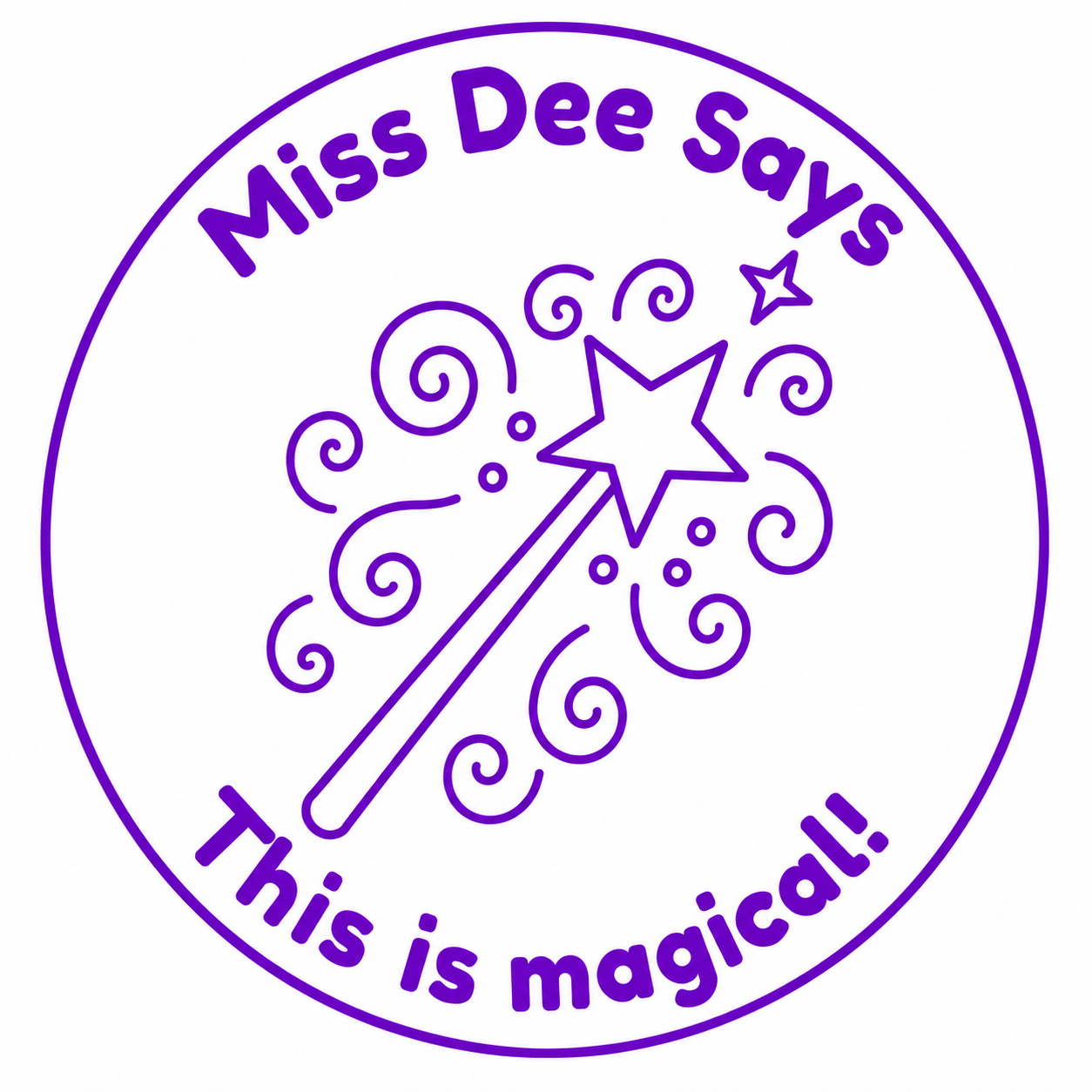 Personalised Teacher Stamp | Miss Dee Says... This is Magical!