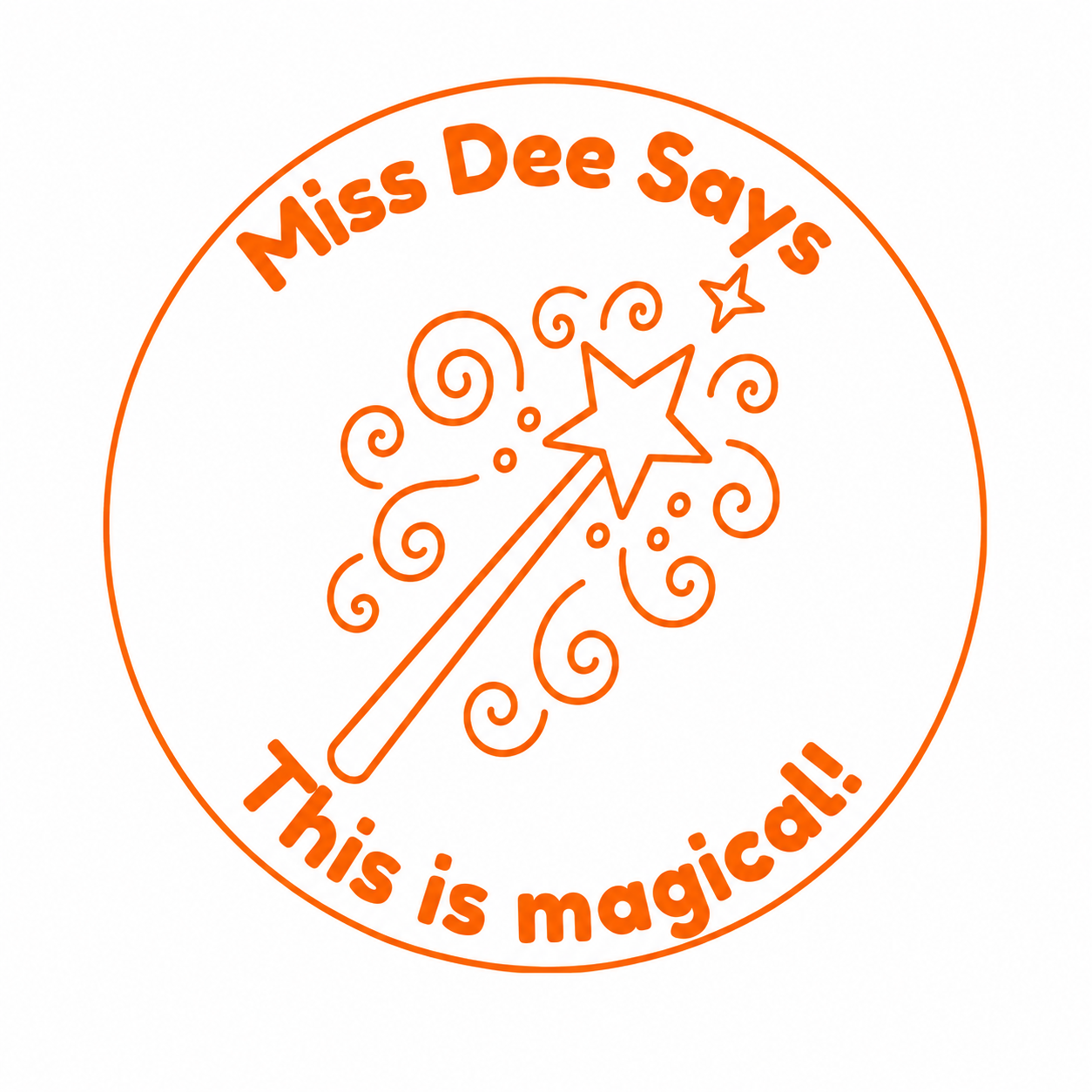 Personalised Teacher Stamp | Miss Dee Says... This is Magical!
