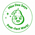 Personalised Teacher Stamp | Pear-fect Work! 🍐