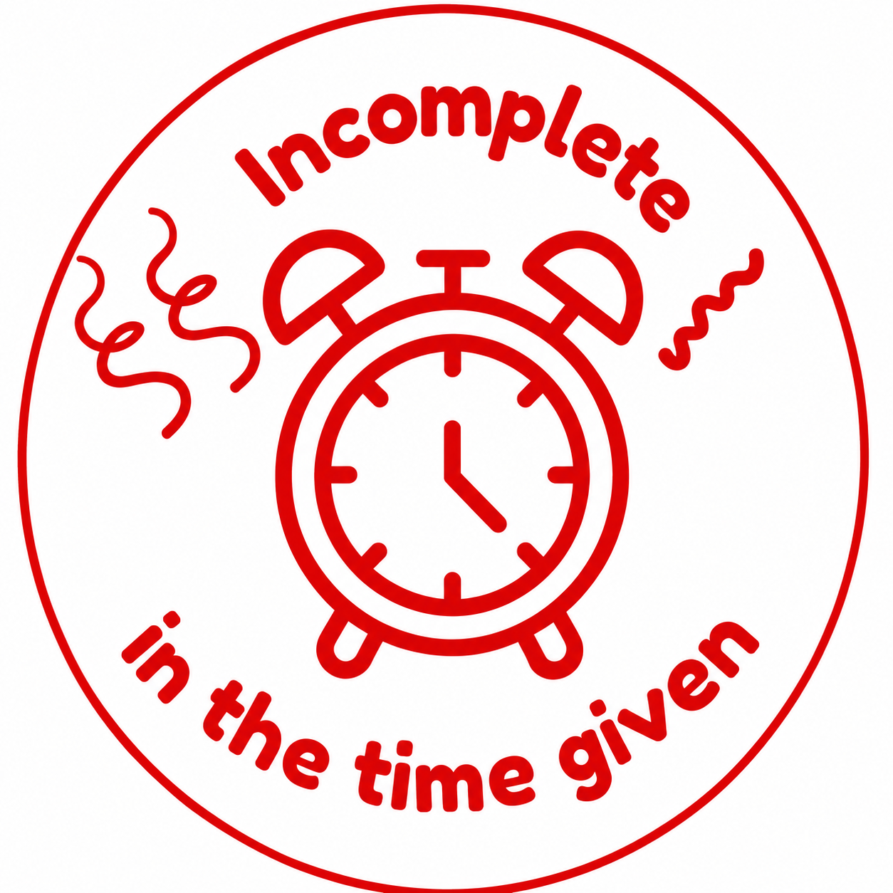 ⏰ Teacher Stamp | Incomplete – Time Given