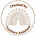 🌈 Personalised Teacher Assistant Stamp | Checked By Teacher's Assistant ✨