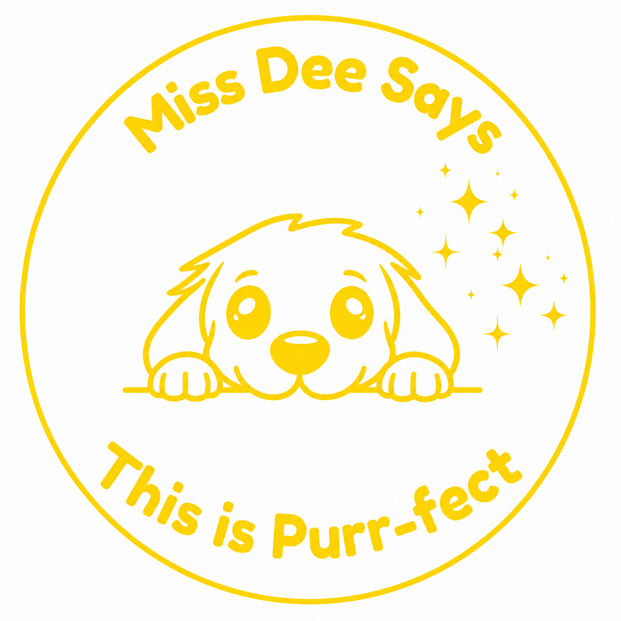 Personalised Teacher Stamp | This is Purr-fect! 🐱✨