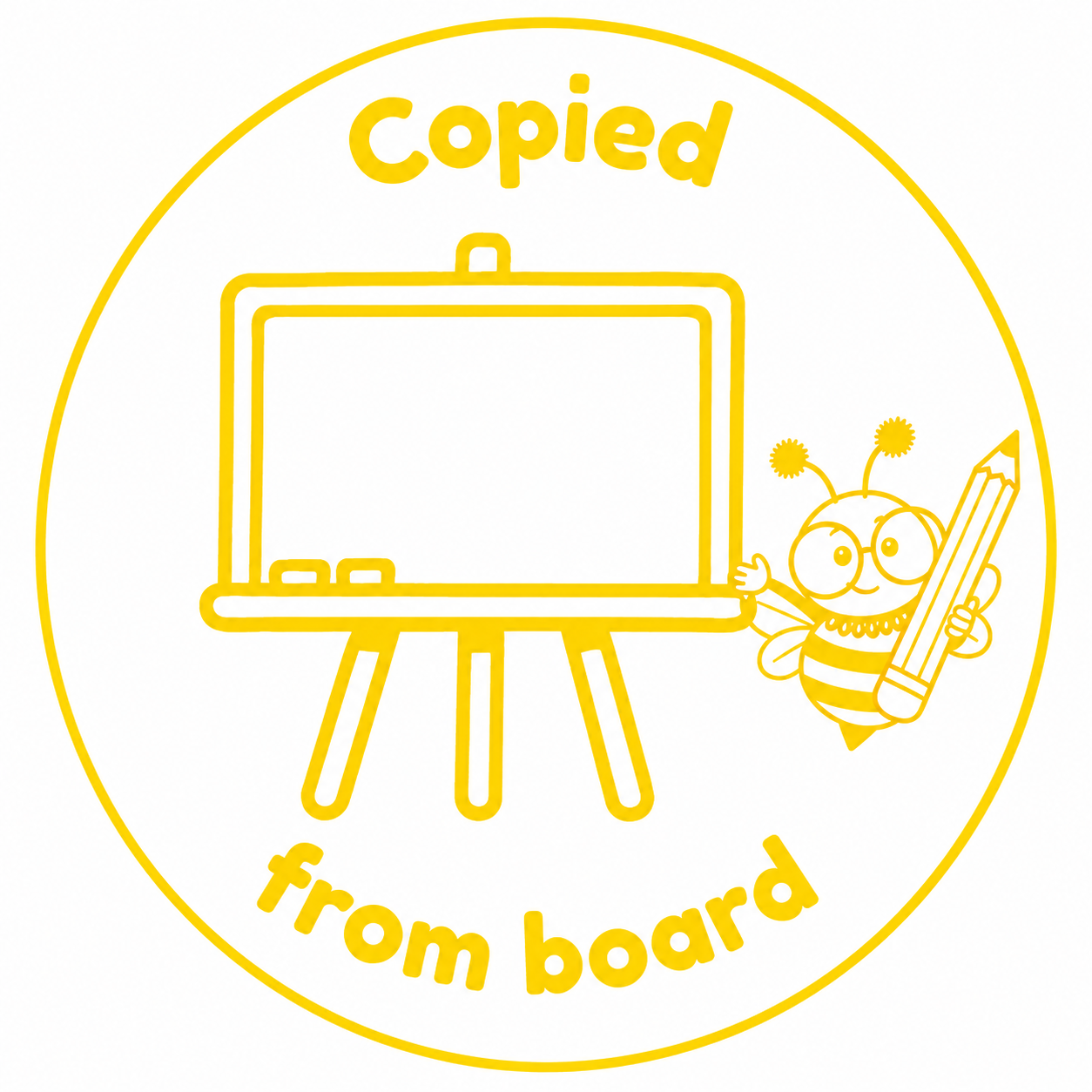 Copied From Board Teacher Stamp ✏️