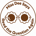 Miss Dee Says – Read the Question Again Teacher Stamp 🌼👓