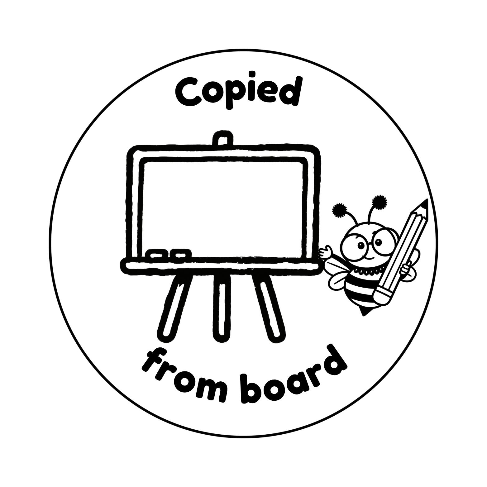 Copied From Board Teacher Stamp ✏️