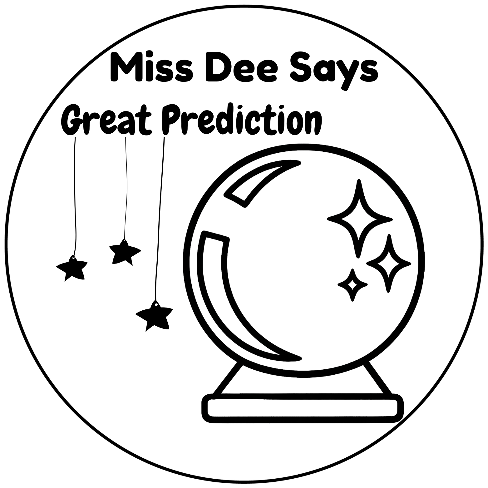 Great Prediction Teacher Stamp 🔮✨