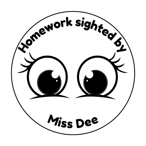 Personalised Teacher Stamp | Homework Sighted by Miss Dee 📚✍️