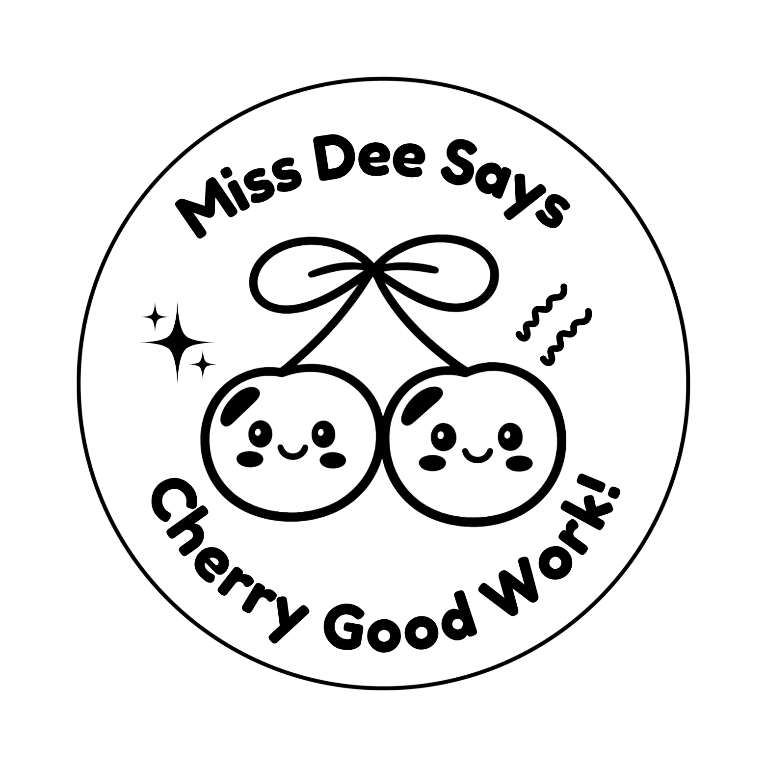 Personalised Teacher Stamp | Cherry Good Work