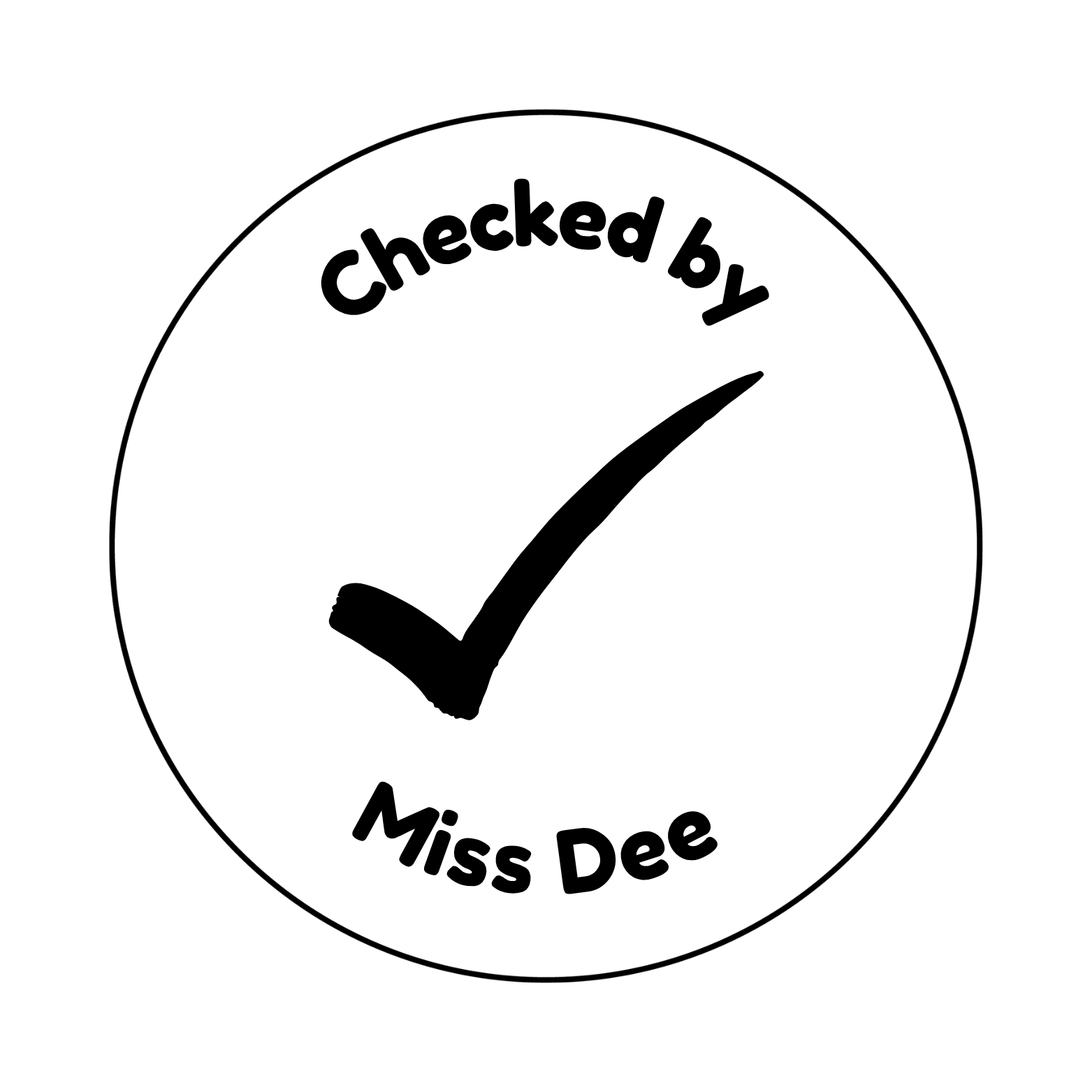 Personalised Teacher Stamp | Checked By Teacher ✔️