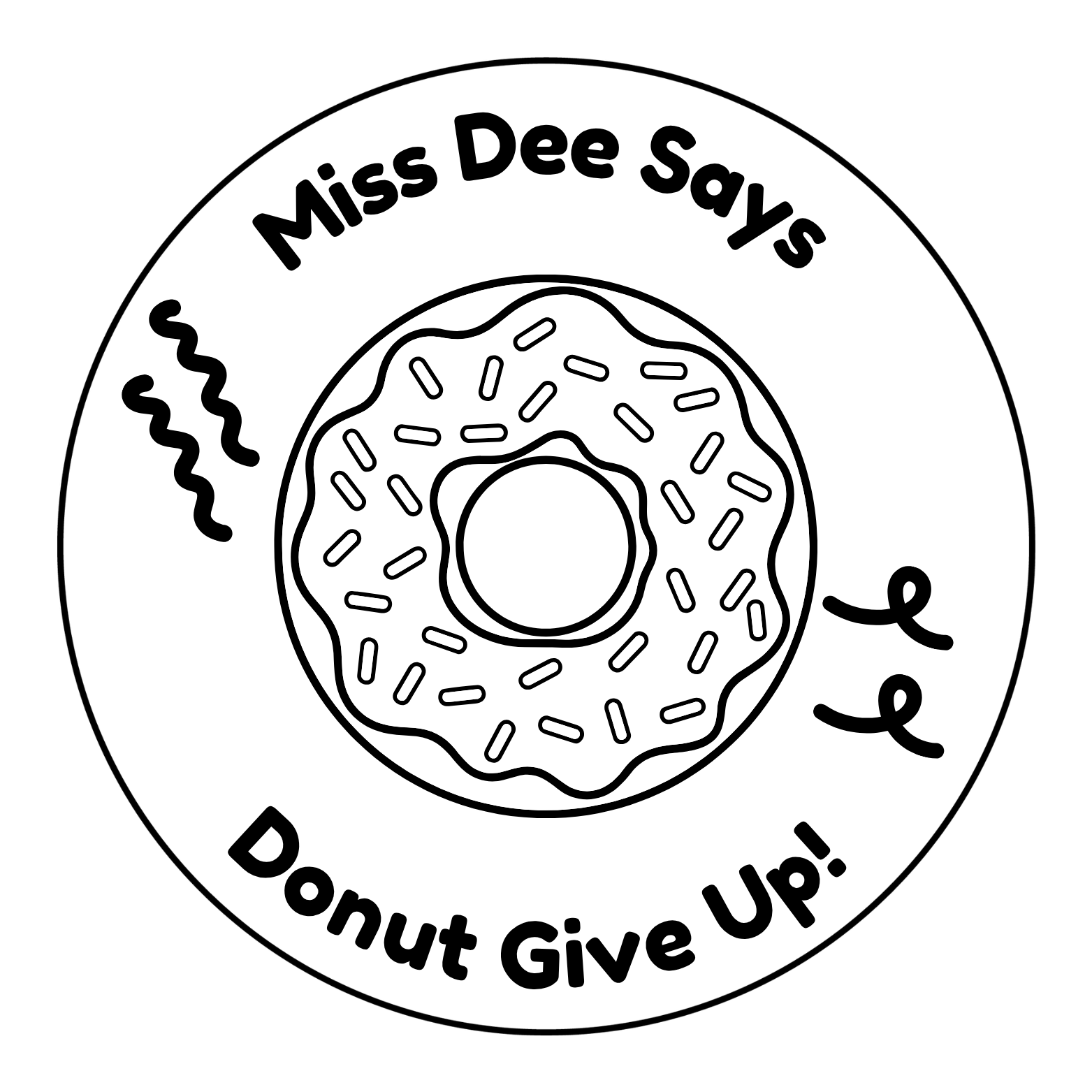 🍩 Donut Give Up! Teacher Motivation Stamp 🍩