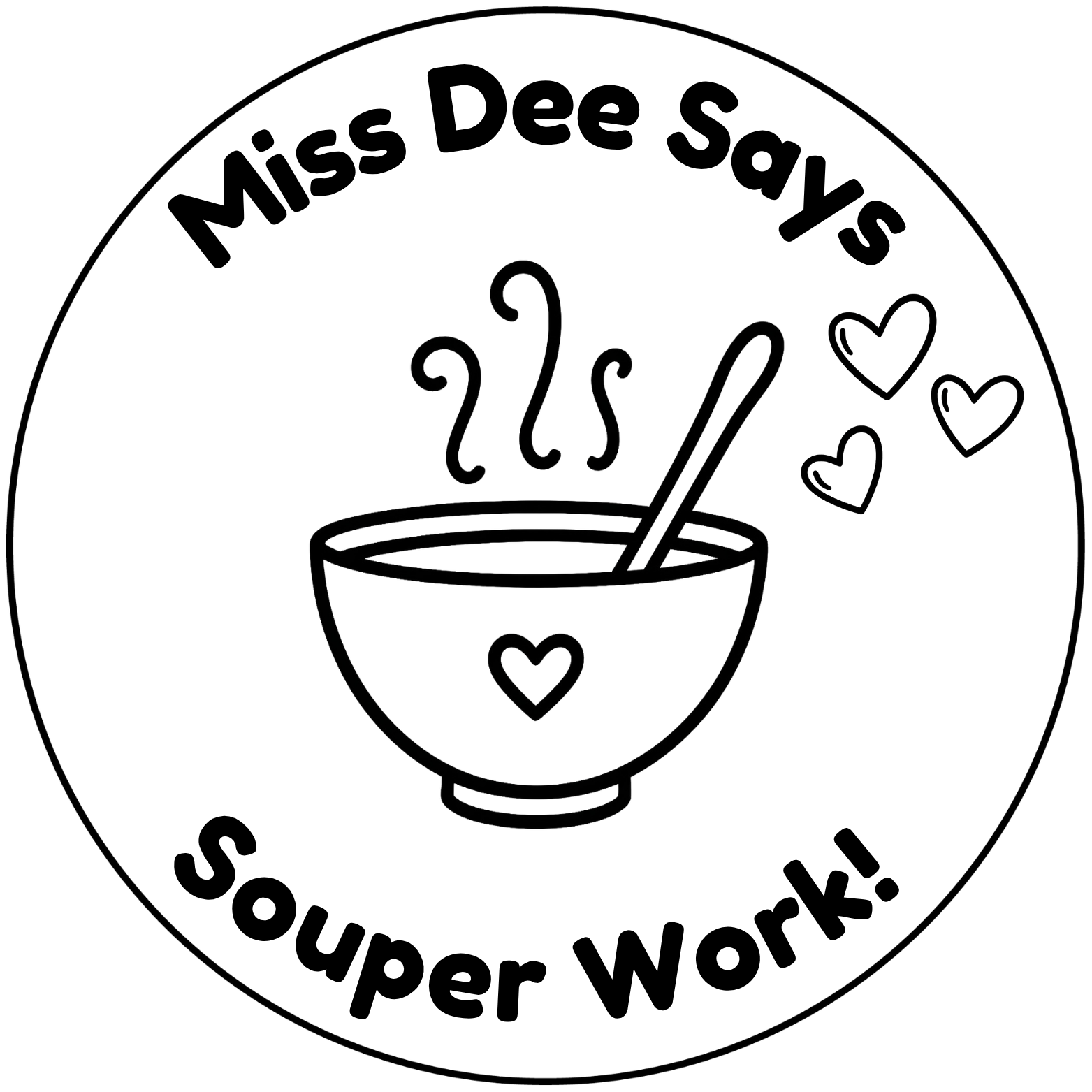 Personalised Souper Work! Teacher Stamp