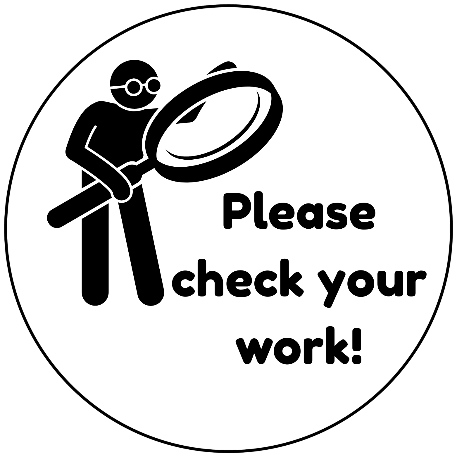 Please Check Your Work Teacher Stamp