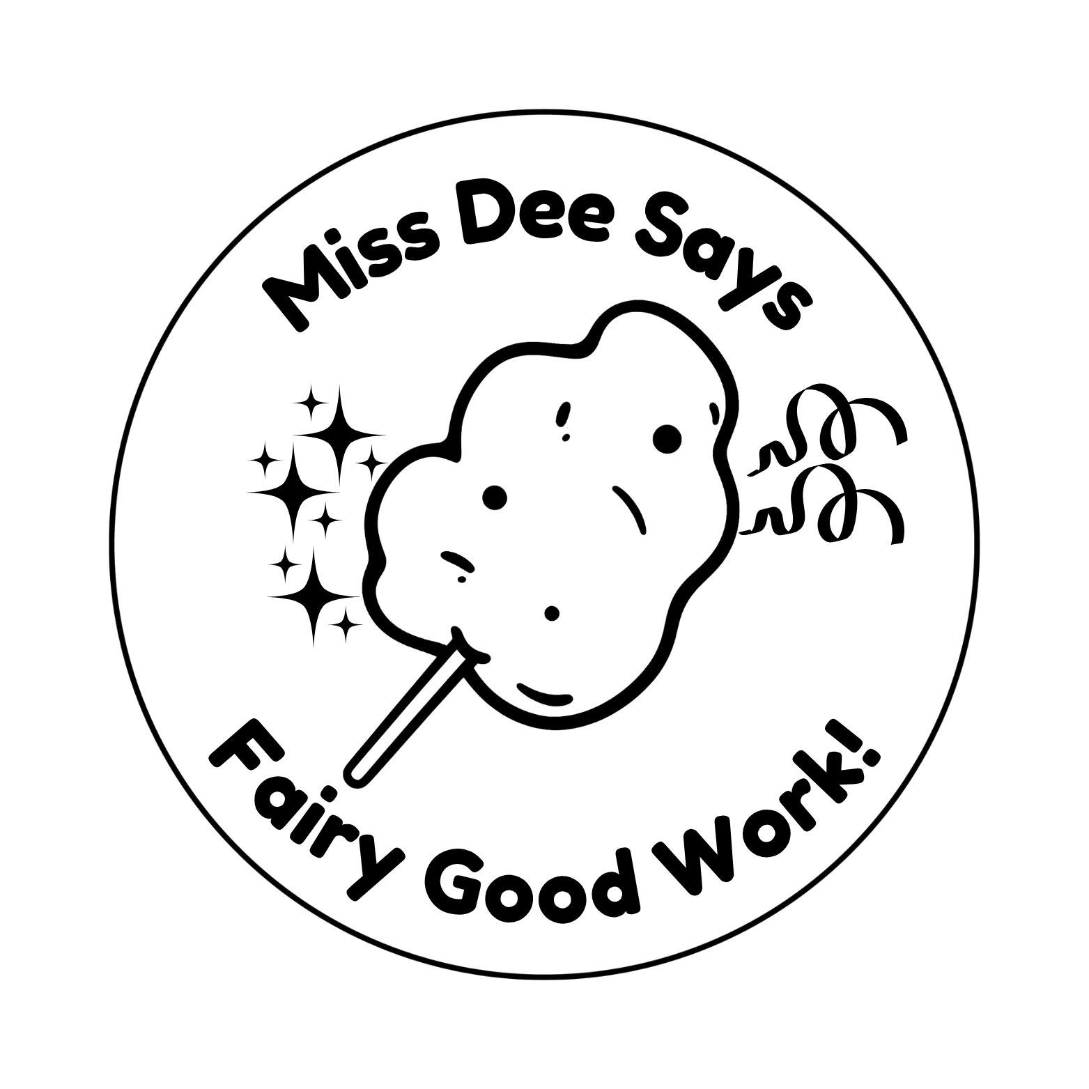 🍭 Personalised Teacher Stamp | Fairy Good Work! 🍭✨