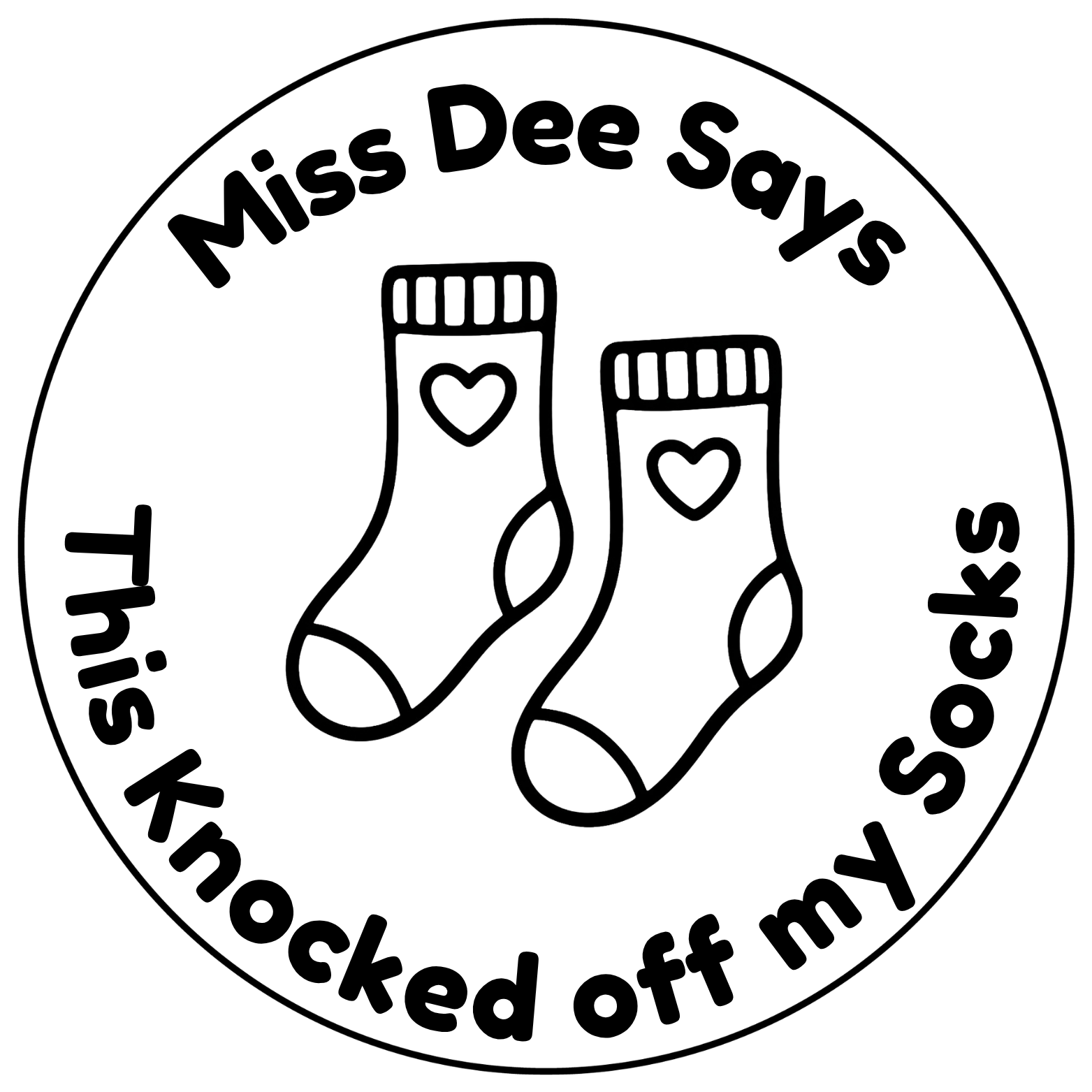 This Knocked Off My Socks Personalised Teacher Stamp 🧦✨