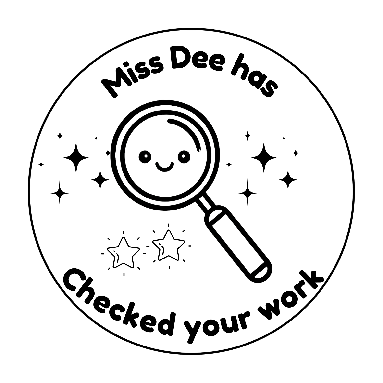 🔎 Miss Dee Has Checked Your Work 🔎